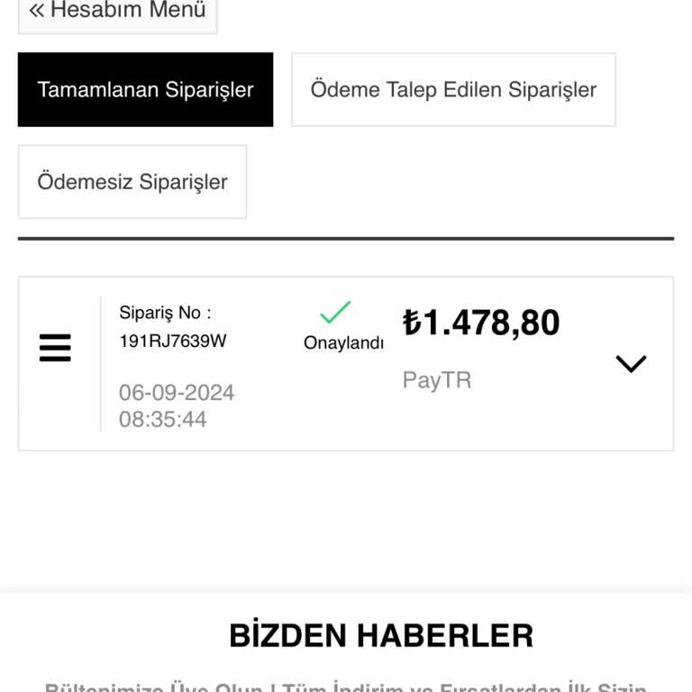 Sipariş Gecikmesi Ve İletişim Sorunu