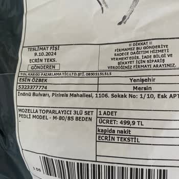 Yanlış Beden Sütyen Teslimatı Ve İade Sorunu