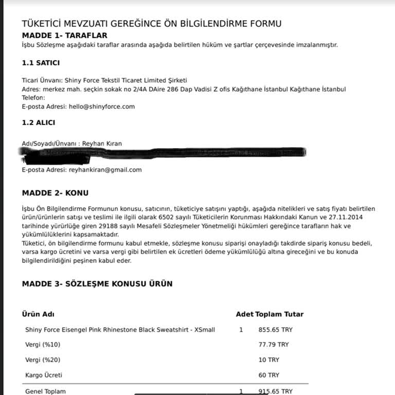 Sipariş Verdim, 17 Gün Geçti Hala Ses Yok