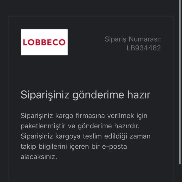 Lobbeco Ürün Gelmedi, Müşteri Hizmetleri Sessiz