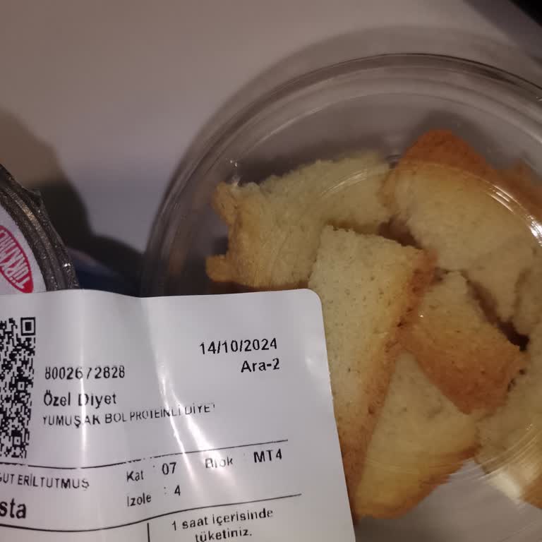 Yaşlı Hastaya Uygunsuz Ara Öğün Seçimi