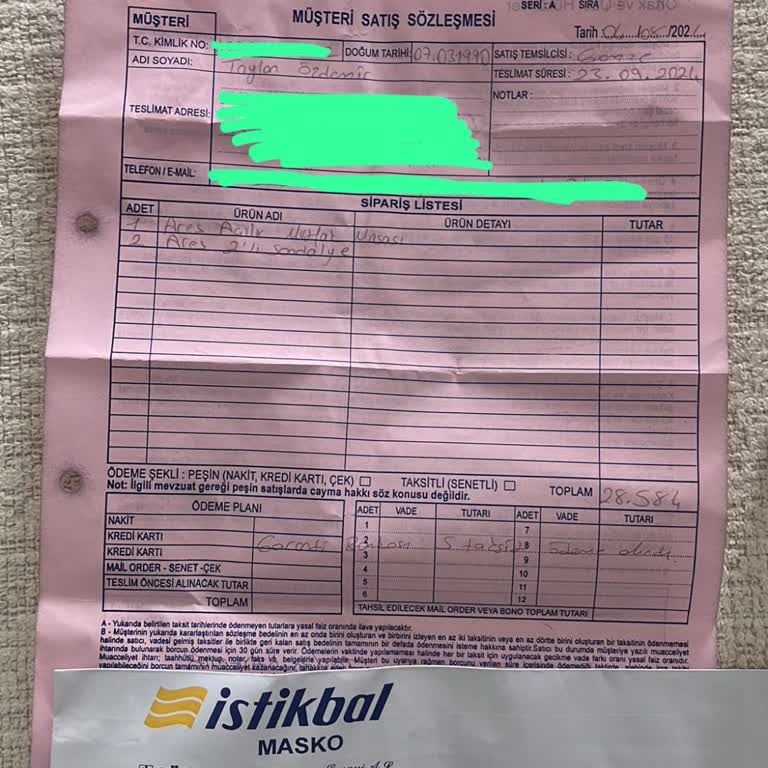 İstikbal Mobilya'dan Gelen Defolu Ürünler