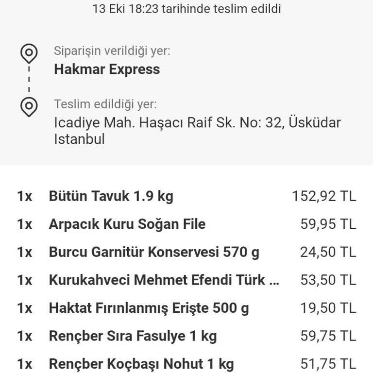 Eksik Teslimat Ve İletişim Sorunu