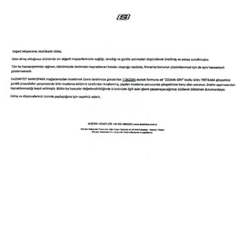 Skechers Ayakkabıda Beklenmedik Çatlak