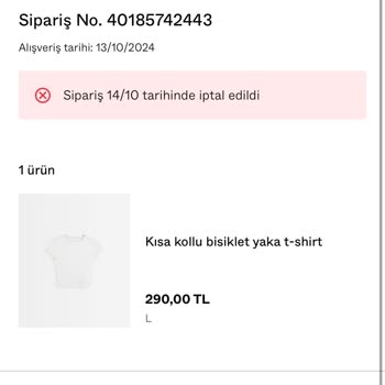 Bershka Sipariş İptali Ve Para İadesi Sorunu