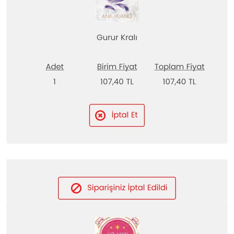 İptal Edilen Ürün Ve Stok Sorunu