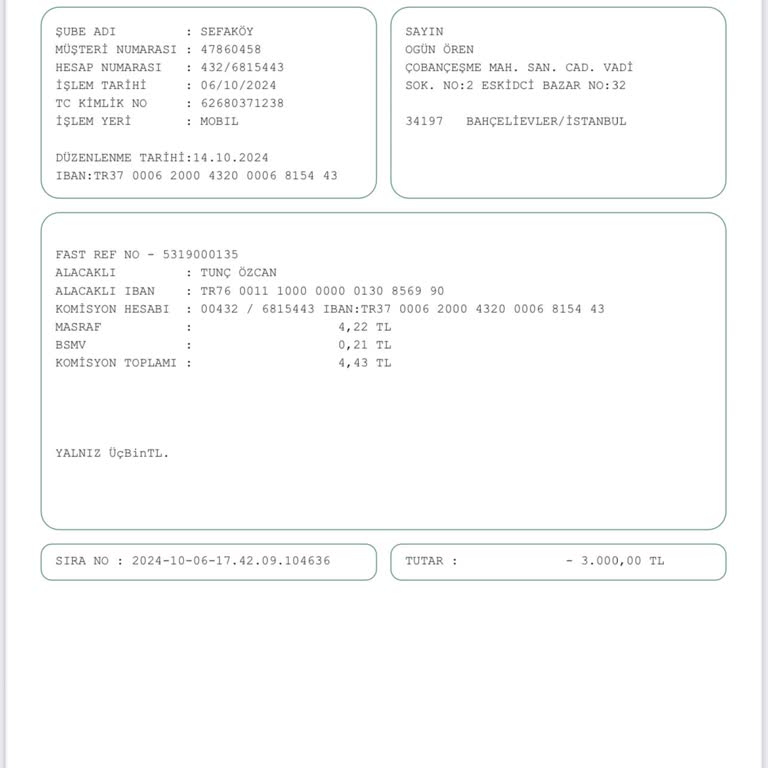 Yanlış İsimle Yapılan EFT'nin Geri Dönmemesi Sorunu