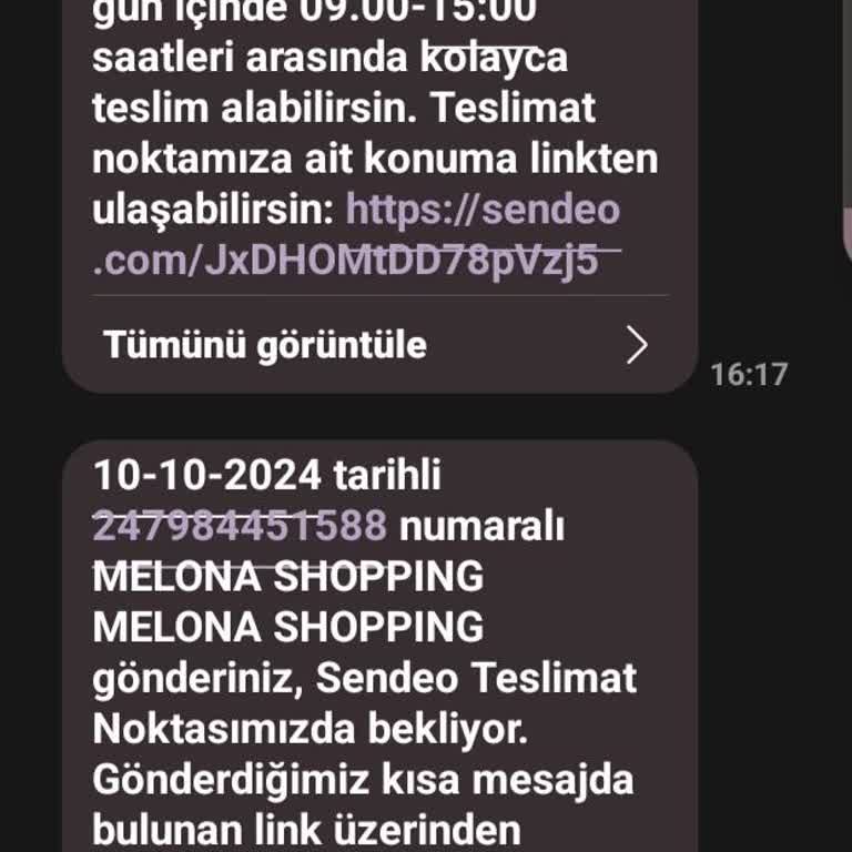 Sendeo Kargo Teslimat Sorunu