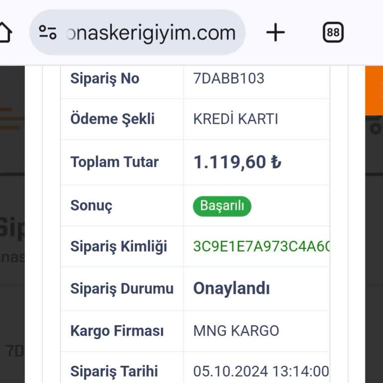 Sipariş Teslimatı Sorunu