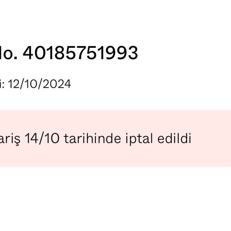 Sipariş İptali Ve Para İadesi Sorunu