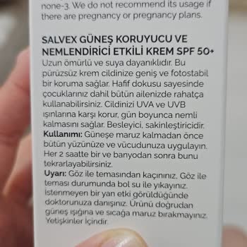 Salvex Güneş Kremi İle Yaşadığım Hayal Kırıklığı