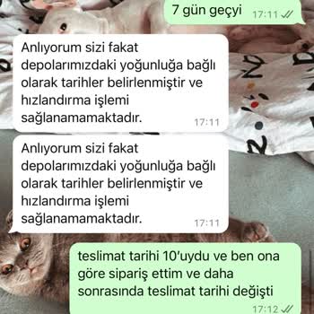 Teslimat Tarihi Sürekli Değişiyor, Müşteri Hizmetleri İlgisiz