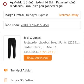 Trendyol'dan Aldığım Ürün Hatalı Çıktı, İade Kabul Edilmedi