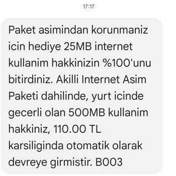 Vodafone'un Yüksek Ücretli Otomatik İnternet Tanımlaması