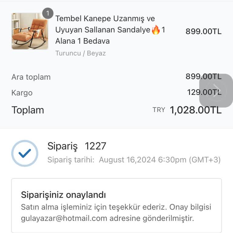 Teslim Edilmeyen Sipariş Ve Geciken Para İadesi