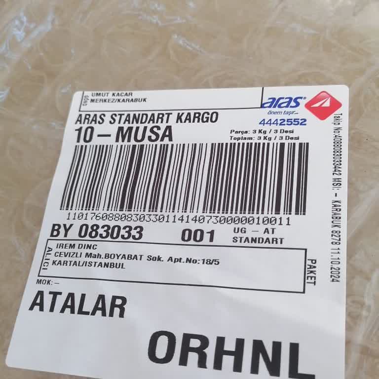 Aras Kargo Atalar Şubesi İle İletişim Sorunu Ve Kayıp Kargo