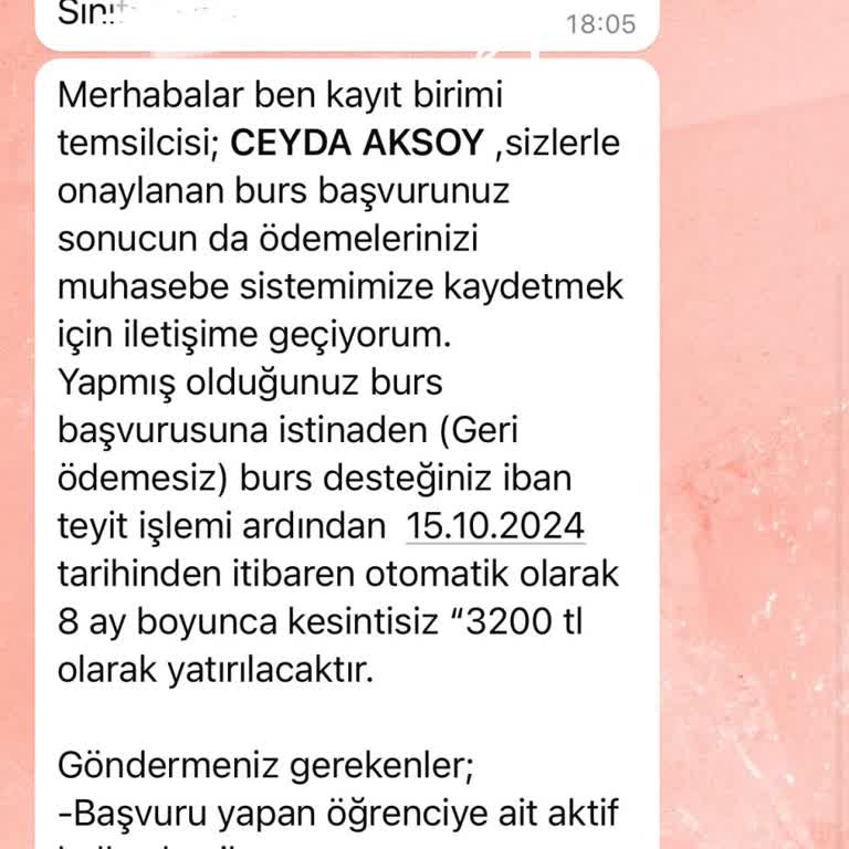 Burs Başvurusunda Kişisel Bilgilerimin Güvenliği Tehlikede
