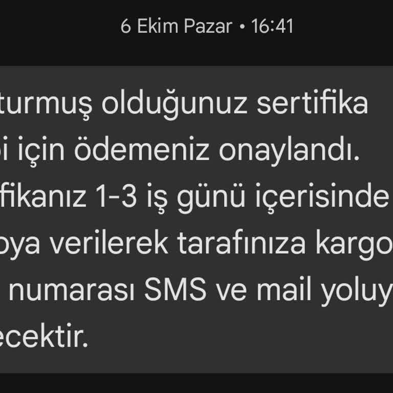 Kayıp Sertifika Ve İletişimsizlik Mağduriyeti