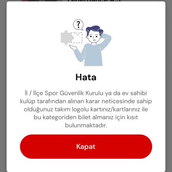 Passolig Kartı Uyarı Sorunu