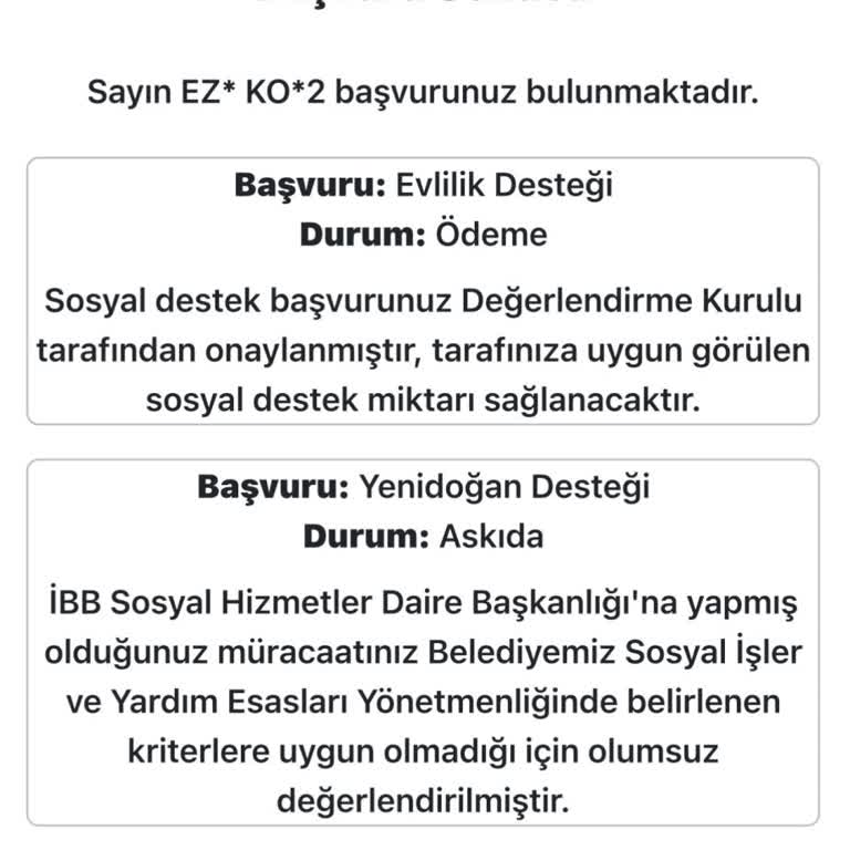Yenidoğan Destek Yardımı Başvurum Neden Olumsuz Sonuçlandı?