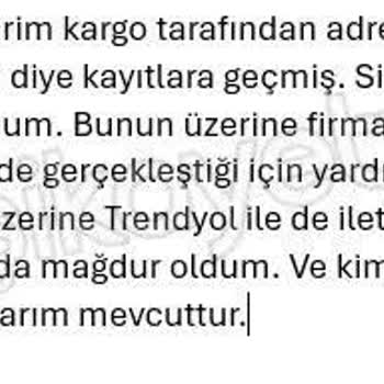Kargo Teslim Edilmedi, Mağduriyetim Giderilmedi
