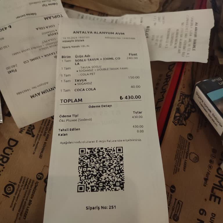 Alanyum AVM'de Hayal Kırıklığı Yaratan Dürüm Deneyimi