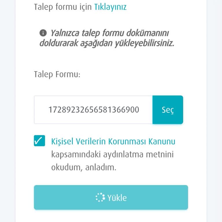 Ayrılma Formu Yükleme Sorunu