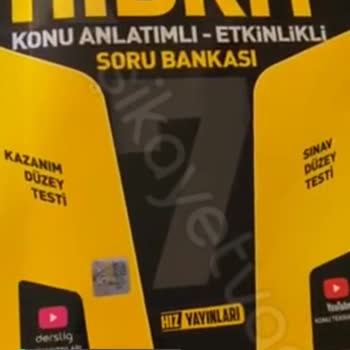 Hız Yayınları Matematik Hibrit Kitap İçeriği