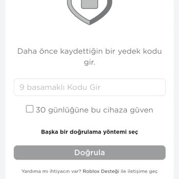 Roblox Kimlik Doğrulama Sorunu
