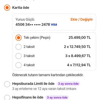 Hepsiburada Worldcard Taksit Sorunu
