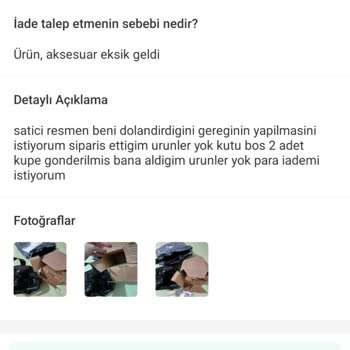 Boş Kargo Ve İade Talebi