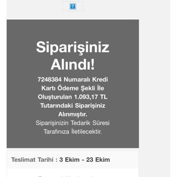 Eksik Ürün Ve Yetersiz Müşteri Hizmeti