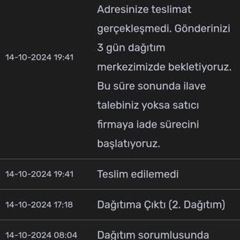 Kargo Teslimatında Sürekli Yanıltıcı Mesajlar