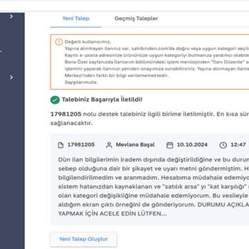 Sahibinden.com'da Haksız Kategori Değişikliği Ve İlan Engellemesi