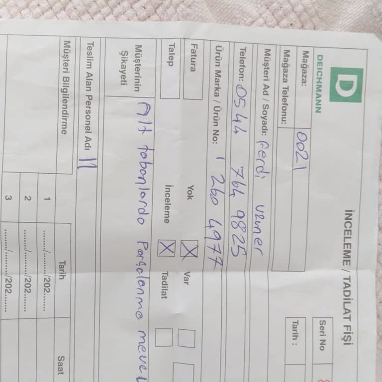 Deichmann'dan Aldığım Terlikte Kalite Sorunu Ve Müşteri Hizmetleri Hayal Kırıklığı