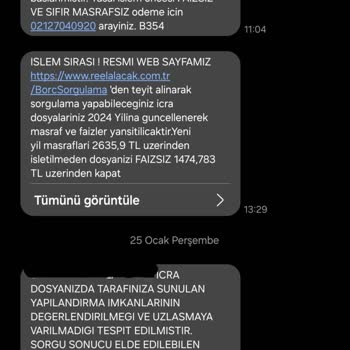 Sürekli Rahatsız Eden Yanıltıcı Borç Bildirimi