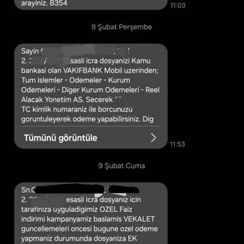 Sürekli Rahatsız Eden Yanıltıcı Borç Bildirimi
