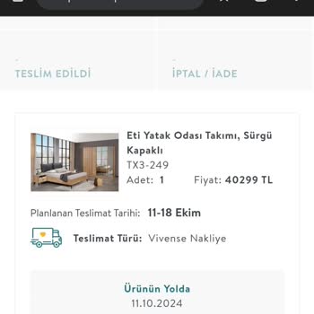 Vivense'den Aldığım Yatak Odası Takımı Fiyat Farkı Sorunu