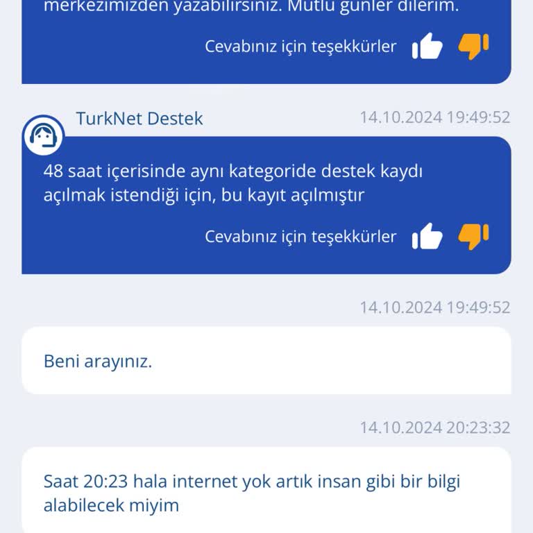 TurkNet İletişim Sorunu Ve İnternet Kesintisi