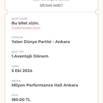 Bilet İadesi Ve Mekana Giriş Sorunu
