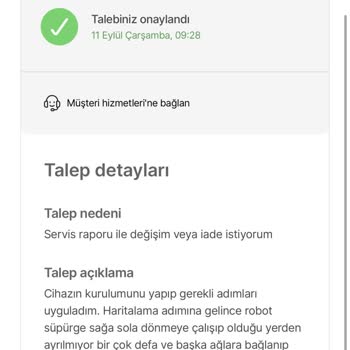Roborock S7 Robot Süpürge İade Ve Değişim Sorunu