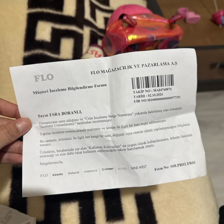 Ayakkabı Kalıbı Sorunu Ve İade Talebi