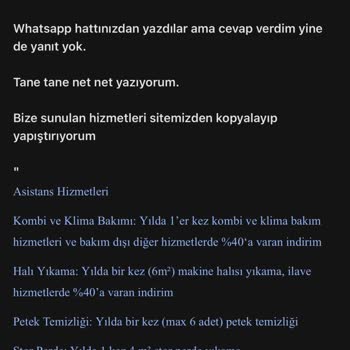 Asistan Hizmetlerine Ulaşamama Sorunu