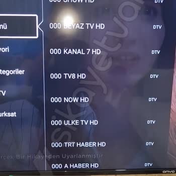 Onvo Kanal Listesinde Sayılar Yok!