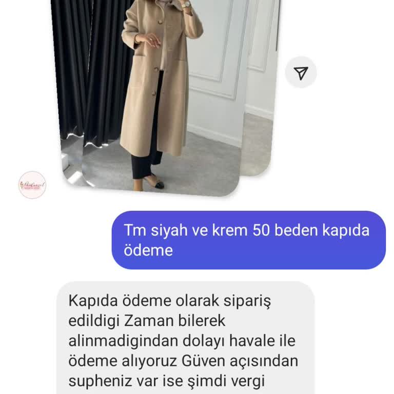 Güvenilirlik Endişesiyle Siparişten Vazgeçtim
