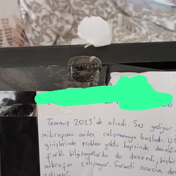 Mikrofon Arızası Ve Yanıtsız Destek Sorunu