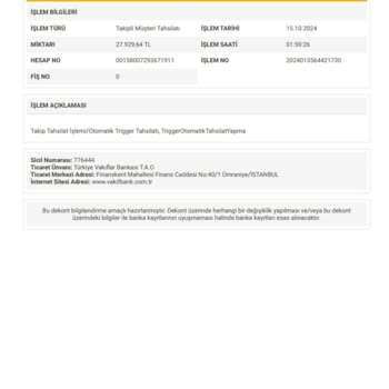 VakıfBank'ın Haksız Tahsilatı Ve Müşteri Mağduriyeti