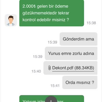 Yatırımım Hesabıma Geçmedi Ve Yardım Alamıyorum