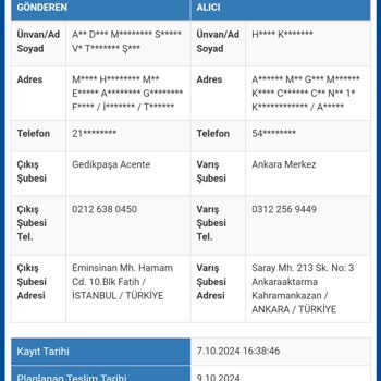 Kargo Teslimatında Büyük Gecikme