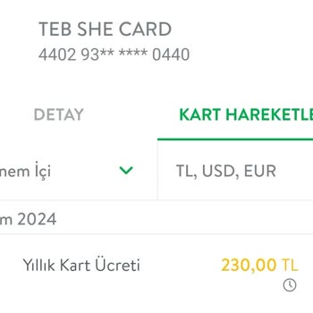 Kredi Kartı Aidat Ücretlerinin İadesi Talebi